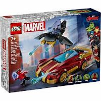 LEGO IRON MAN CAR V RED HULK