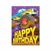 BIG WHEEL TRUCK BIRTHDAY CARD