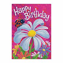 LADYBUG FOIL BIRTHDAY CARD