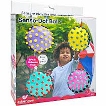 SENSORY BALLS COLOR DOT PK 4