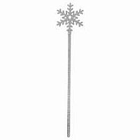 SILVER WISH SNOWFLAKE WAND