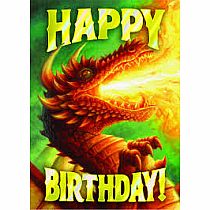 FEROCIOUS DRAGON BIRTHDAY CARD