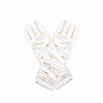 SHIMMER GLOVES GOLD SM