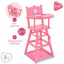 COROLLE HIGH CHAIR PINK