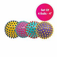 SENSORY BALLS COLOR DOT PK 4