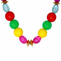 RAINBOW BEADED NECKLACE/BRACELET SET