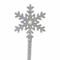 SILVER WISH SNOWFLAKE WAND