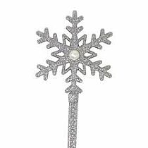 SILVER WISH SNOWFLAKE WAND