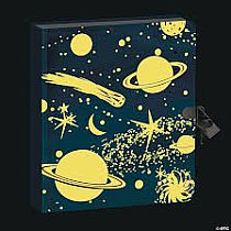 DIARY DEEP SPACE GLOW IN DARK