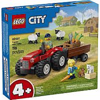 LEGO RED FARM TRACTOR TRAILER