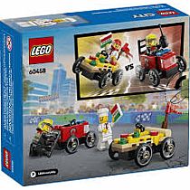 LEGO PIZZA VS. FIRE TRUCK RACE