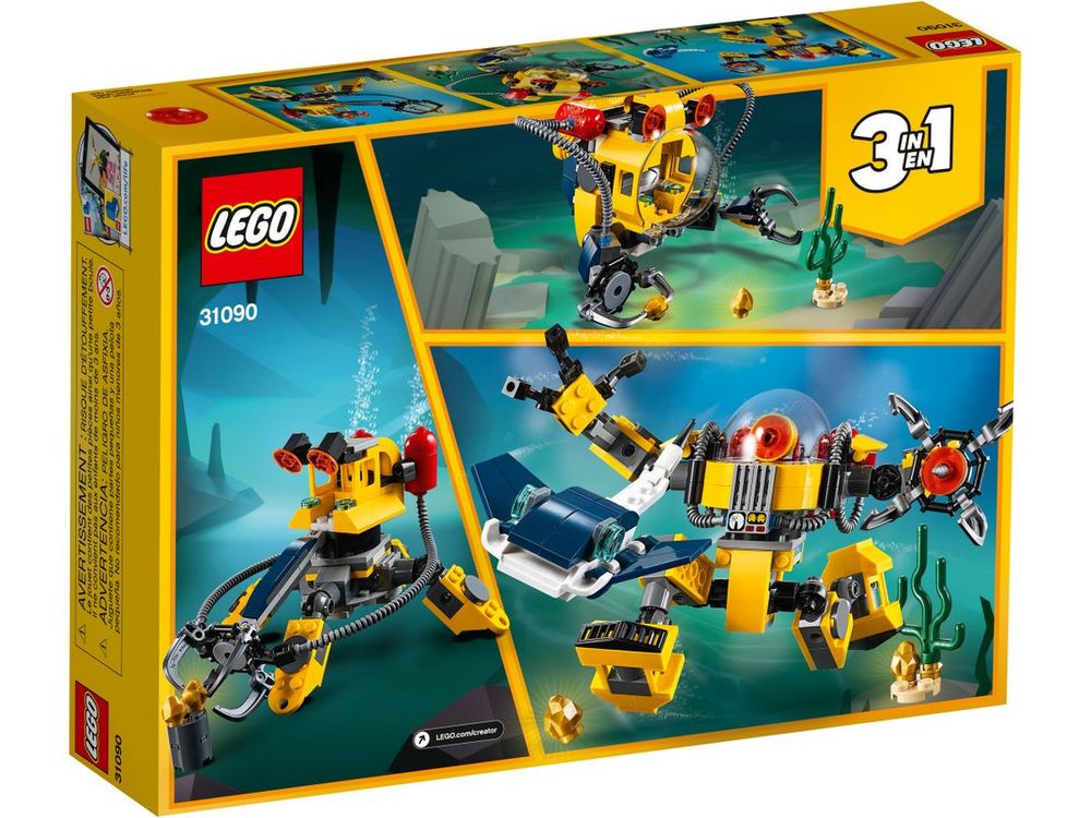 Lego creator 3 2025 in 1 underwater robot