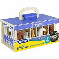 BREYER WOOD STABLE CARRY CASE