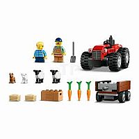 LEGO RED FARM TRACTOR TRAILER