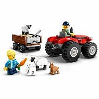 LEGO RED FARM TRACTOR TRAILER