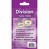 DIVISION FLASH CARDS