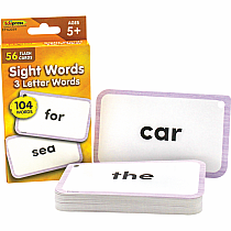 SIGHT WORDS 3 LETTER FLASH CARDS