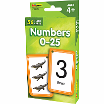 NUMBERS 1-25 FLASH CARDS TCR