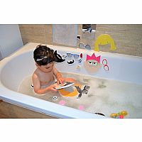 SILLY FACES BATH TIME STICKERS