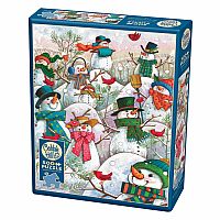 HILL OF A LOT OF SNOWMEN 500PC