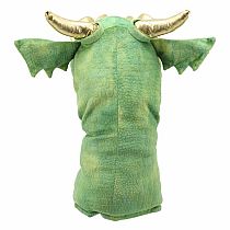 GREEN DRAGON HEAD PUPPET