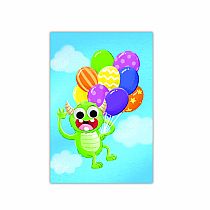 MONSTER/ BALLOONS ENCLOS CARD