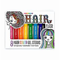 HAIR FLAIR 8 HAIR CLEAR GEL STICKS