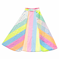 STRIPY SEQUINS CAPE 4/6