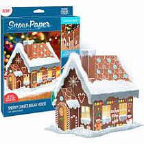 Snow Paper Gingerbread House