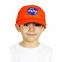 ****SALE PRICE-REG $12.99**** Jr. Astronaut Cap, Orange, Adj Youth Size