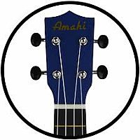 AMAHI BLUE FLOWER UKULELE