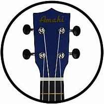 AMAHI BLUE FLOWER UKULELE