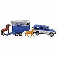 BREYER LAND ROVER & TRAILER