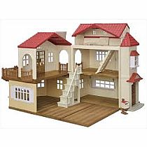 CC RED ROOD COUNTRY HOME SECRET ATTIC ROOM--Calico Critters