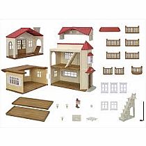 CC RED ROOD COUNTRY HOME SECRET ATTIC ROOM--Calico Critters