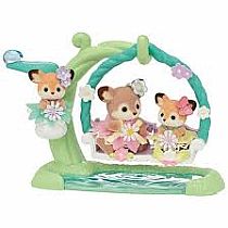 CC DEER BABIES FLORAL SWING--Calico Critters