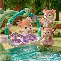 CC DEER BABIES FLORAL SWING--Calico Critters