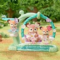 CC DEER BABIES FLORAL SWING--Calico Critters