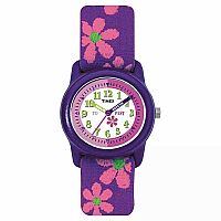 TIMEX WATCH PUPRLE FLOWER