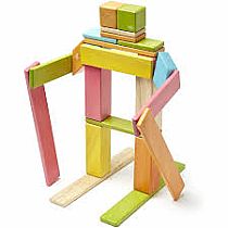 Tegu Magnetic Wooden Blocks Classics 24 Piece Set - Tints