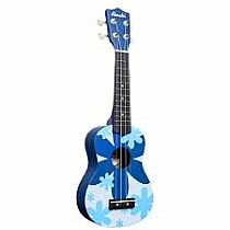 AMAHI BLUE FLOWER UKULELE