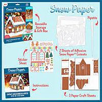 Snow Paper Gingerbread House