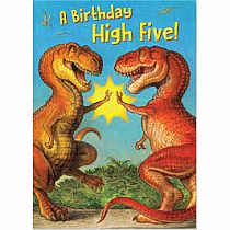 DINOSAURS HIGH FIVE BD CARD