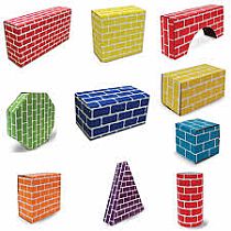 Corrugated Blocks - Set Of 36