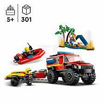 LEGO 4X4 FIRE TRUCK/RESCUE  BOAT