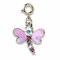 CHARM IT DRAGONFLY GOLD GLTR