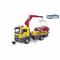 BRUDER MACK TOW TRUCK W ROADST