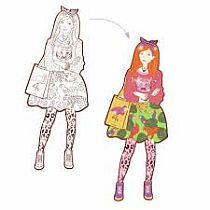 FASHION COLOURING PAPER DOLLS