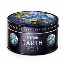 EARTH 100 PC PUZZ TIN