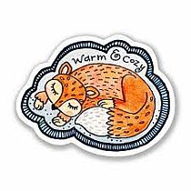 WARM AND COZY STICKER